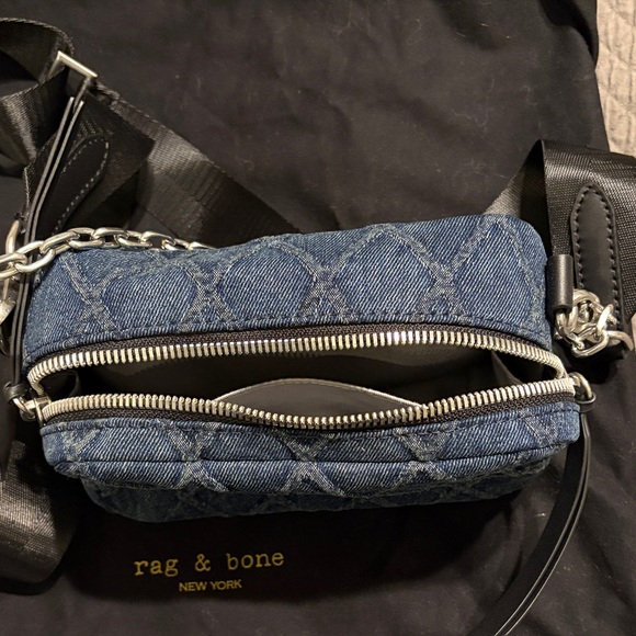 Rag & Bone Blue Quilted Crossbody Bag - Picture 2 of 6